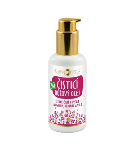 Purity Vision Bio rózsa arctisztító olaj argánnal, jojobával és E vitaminnal 100 ml