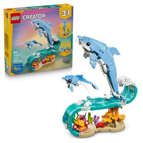 LEGO® Creator 3 v 1 31385 Tengeri állatok: Csodálatos delfinek