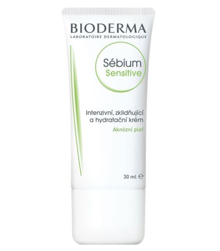 Bioderma Sébium Sensitive intenzív nyugtató és hidratáló krém pattanásos bőrre 30 ml