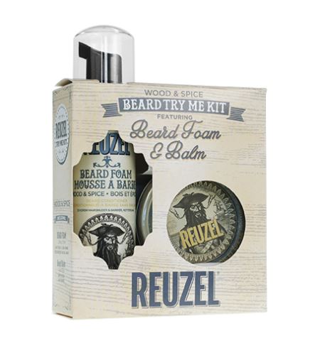 REUZEL Wood & Spice Beard Try Me Kit  ajándék szett Férfiaknak