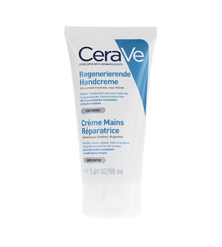 CeraVe Reparative Hand Cream megújító krém rendkívül száraz és érdes kézbőrre 50 ml