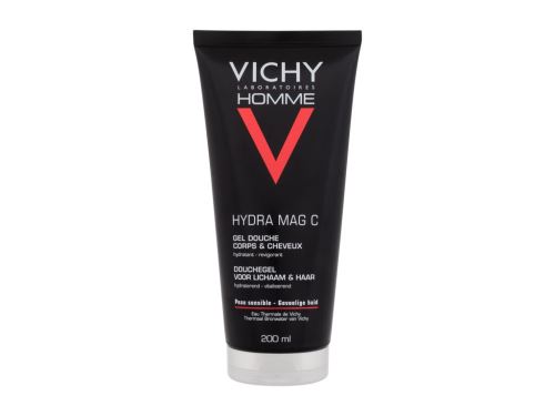Vichy Homme Hydra Mag C  tusfürdő gél férfiaknak 200 ml